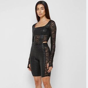 Maniere de Voir Biker Shirt & Corset top set